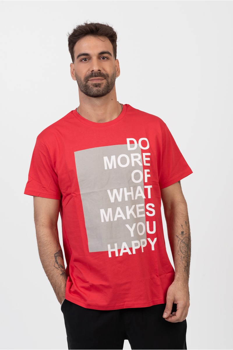 Ανδρικό T-Shirt TRAX DO MORE ΚΟΚΚΙΝΟ