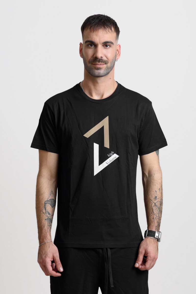 Ανδρικό T-Shirt TRAX 47606 ΜΑΥΡΟ