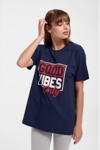 Unisex T Shirt TRX Good Vibes Navy Unisex T Shirt TRX Good Vibes Navy