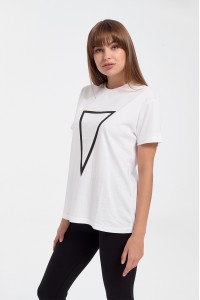 Unisex T Shirt TRX TRIANGLE White