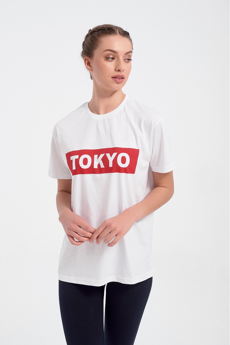 Unisex T Shirt TRX TOKYO White