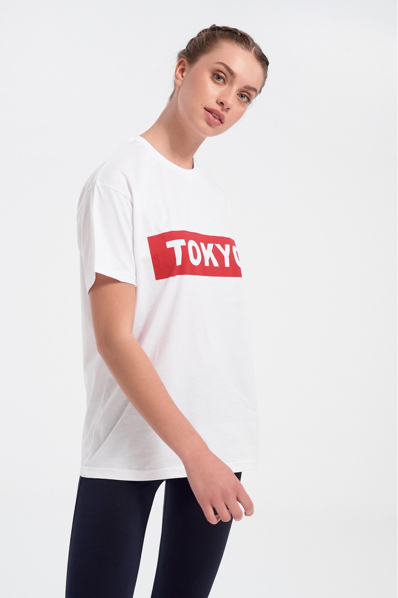 Unisex T Shirt TRX TOKYO White