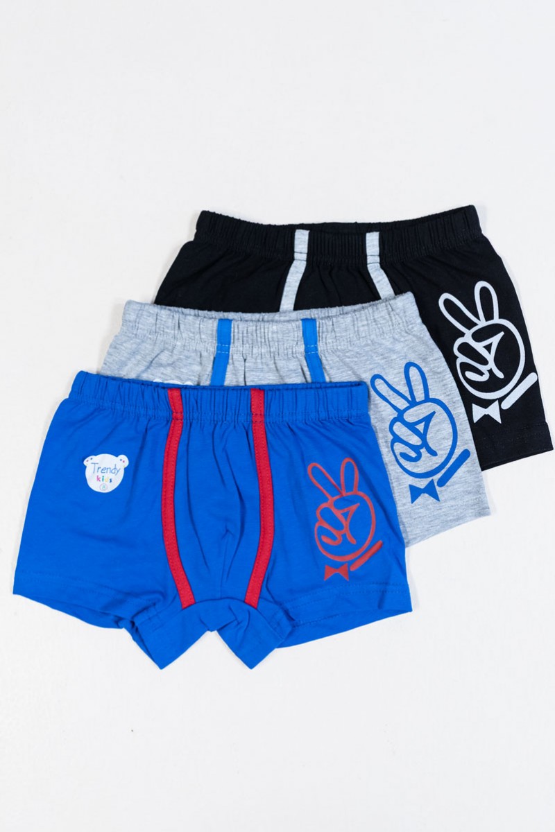 Παιδικά εσώρουχα Boxers για αγόρι TRENDY 3 Pack Y101