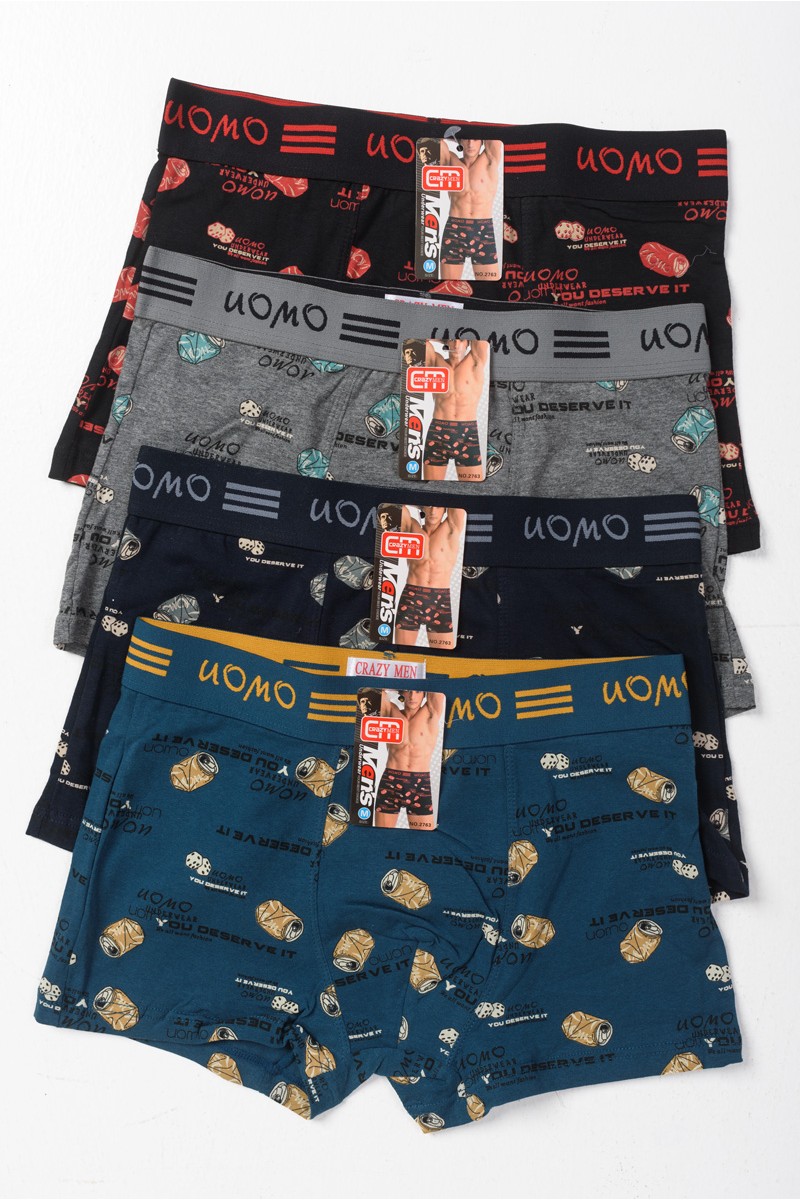 Aνδρικά εσώρουχα Boxer UOMO 4 PACK 2763 Aνδρικά εσώρουχα Boxer UOMO 4 PACK 2763