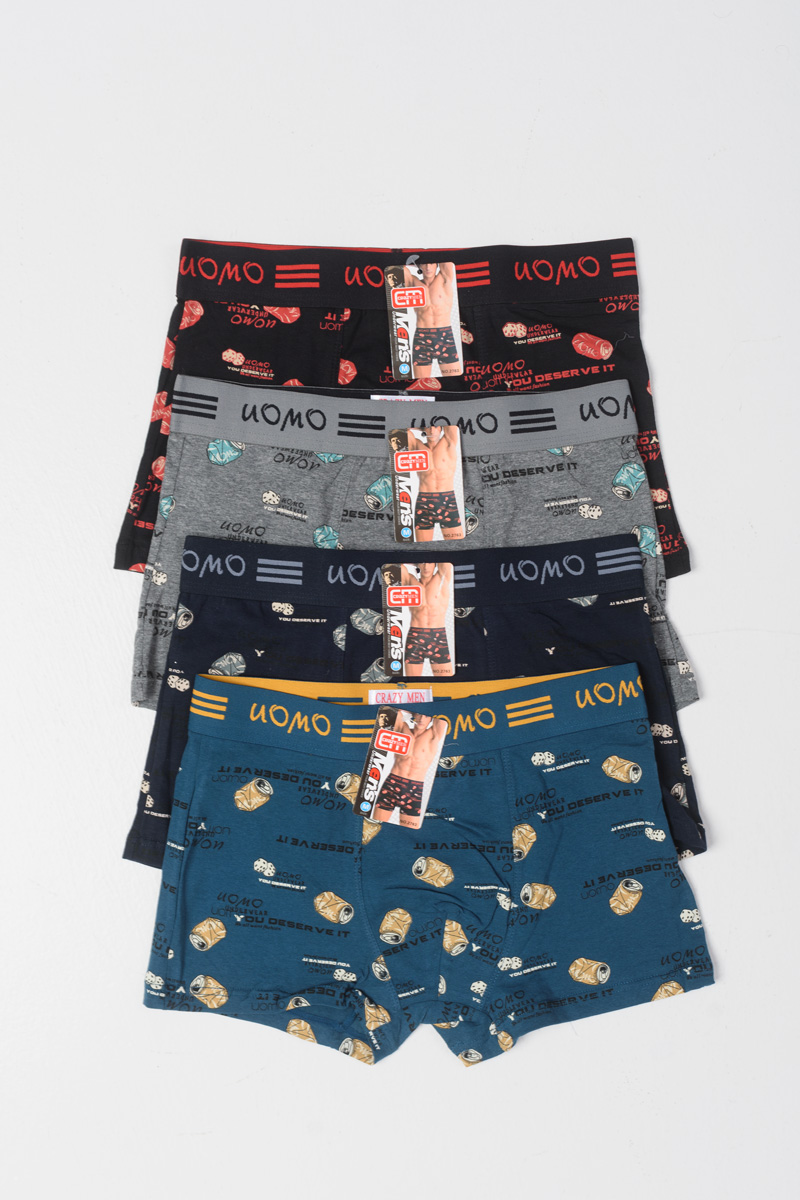 Aνδρικά εσώρουχα Boxer UOMO 4 PACK 2763 Aνδρικά εσώρουχα Boxer UOMO 4 PACK 2763