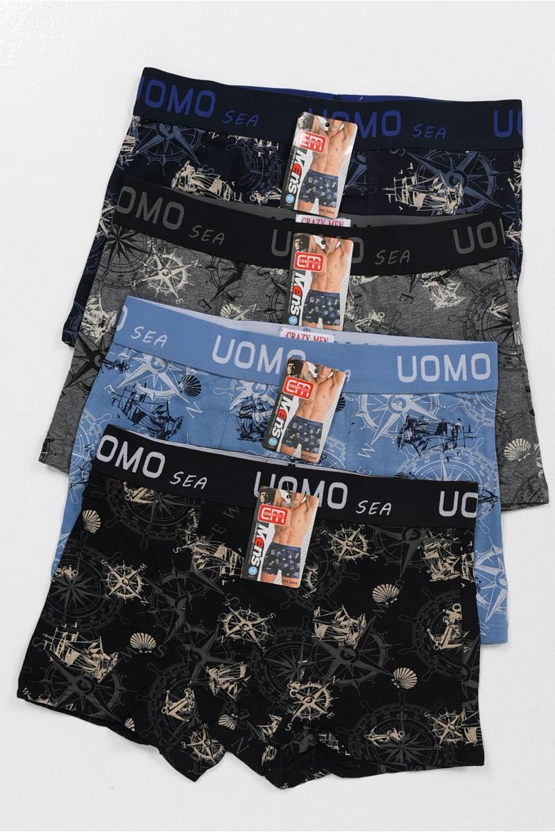 Aνδρικά εσώρουχα Boxer UOMO 4 PACK NO2809 Aνδρικά εσώρουχα Boxer UOMO 4 PACK NO2809