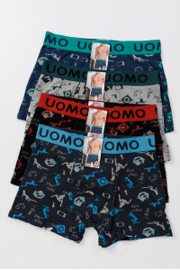 Aνδρικά εσώρουχα Boxer UOMO 4 PACK B620 Aνδρικά εσώρουχα Boxer UOMO 4 PACK B620