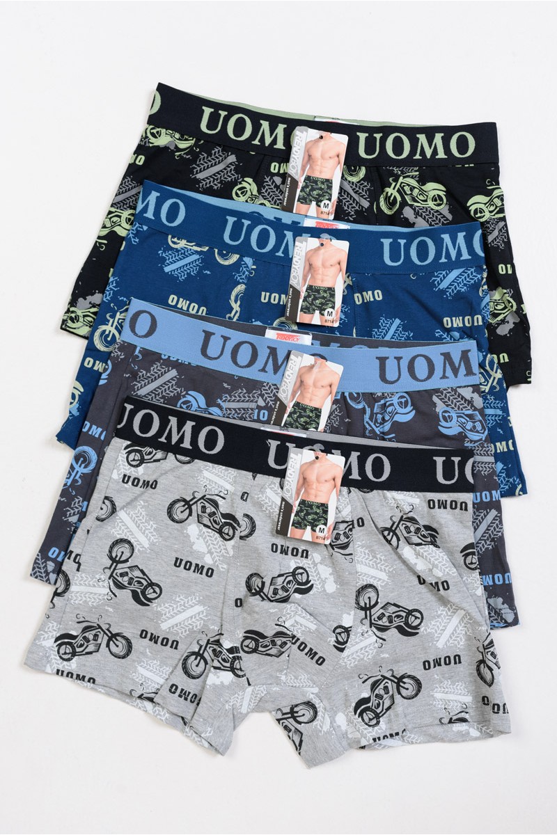 Aνδρικά εσώρουχα Boxer UOMO 4 PACK B714 Aνδρικά εσώρουχα Boxer UOMO 4 PACK B714
