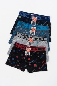 Aνδρικά εσώρουχα Boxer UOMO 4 PACK FG5150 Aνδρικά εσώρουχα Boxer UOMO 4 PACK FG5150