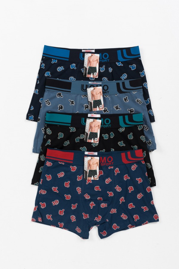 Aνδρικά εσώρουχα Boxer UOMO 4 PACK FY1869