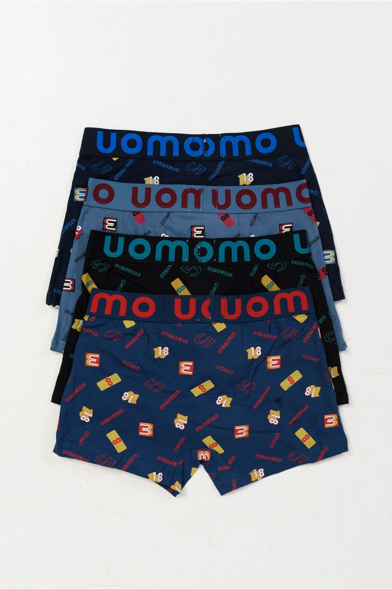 Aνδρικά εσώρουχα Boxer UOMO 4 PACK FY1879 Aνδρικά εσώρουχα Boxer UOMO 4 PACK FY1879