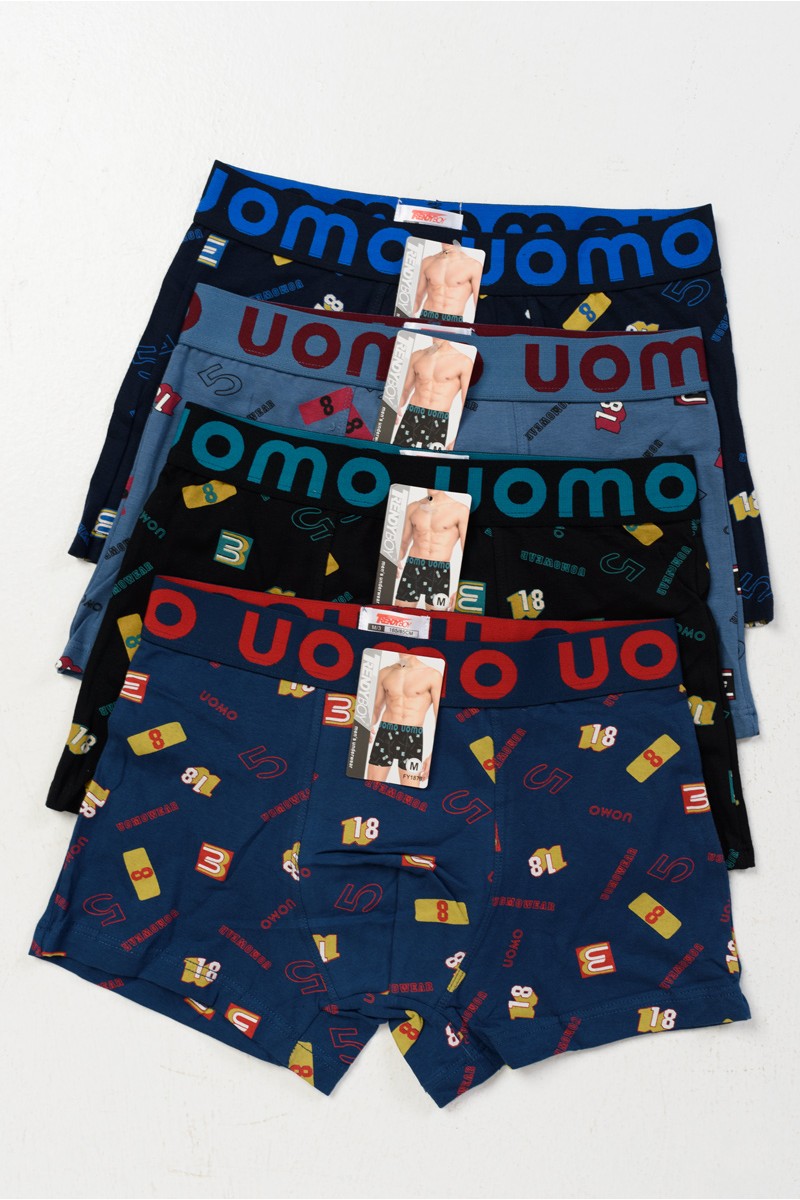 Aνδρικά εσώρουχα Boxer UOMO 4 PACK FY1879 Aνδρικά εσώρουχα Boxer UOMO 4 PACK FY1879