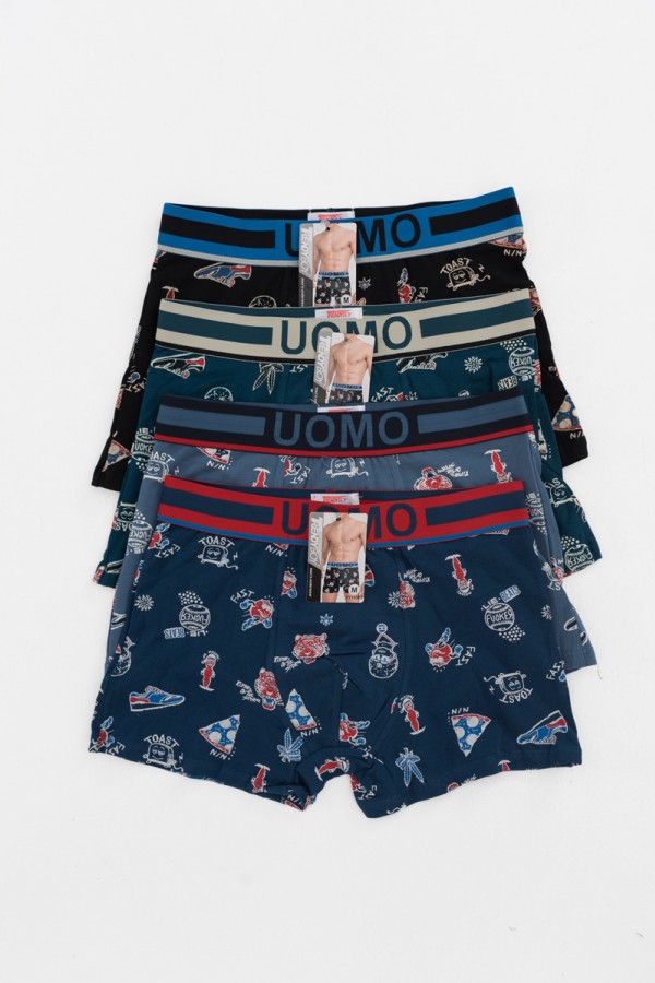 Aνδρικά εσώρουχα Boxer UOMO 4 PACK FY1935