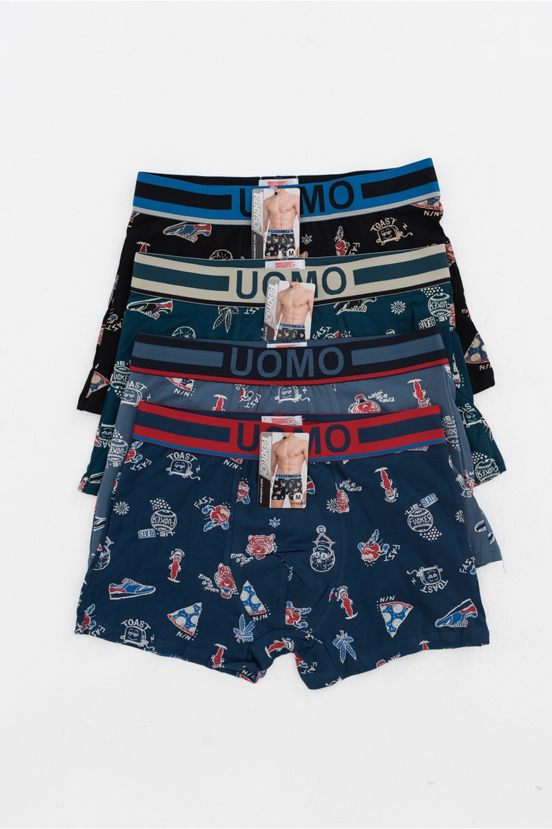 Aνδρικά εσώρουχα Boxer UOMO 4 PACK FY1935