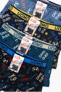 Εφηβικά μπόξερ UOMO Αγόρι 4 τεμάχια FY1986 Εφηβικά μπόξερ UOMO Αγόρι 4 τεμάχια FY1986