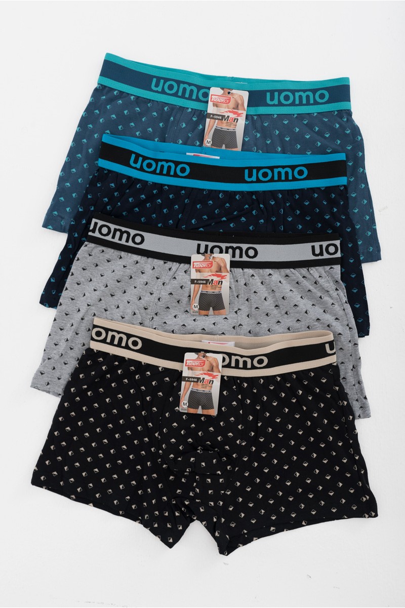 Aνδρικά εσώρουχα Boxer UOMO 4 PACK F-5946 Aνδρικά εσώρουχα Boxer UOMO 4 PACK F-5946