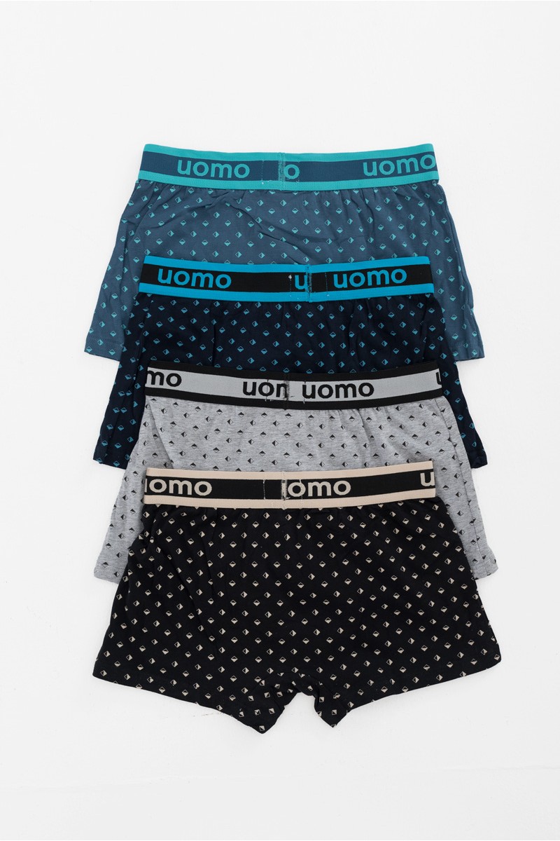 Aνδρικά εσώρουχα Boxer UOMO 4 PACK F-5946 Aνδρικά εσώρουχα Boxer UOMO 4 PACK F-5946