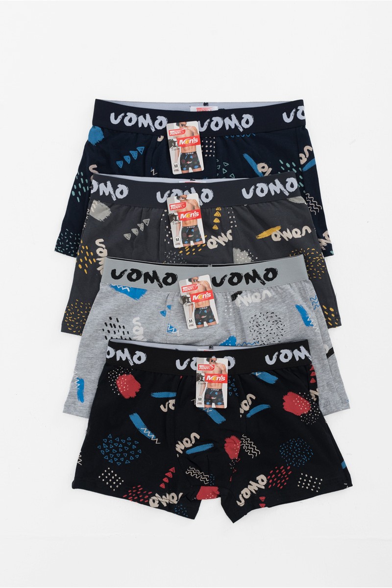 Aνδρικά εσώρουχα Boxer UOMO 4 PACK F-G5151 Aνδρικά εσώρουχα Boxer UOMO 4 PACK F-G5151