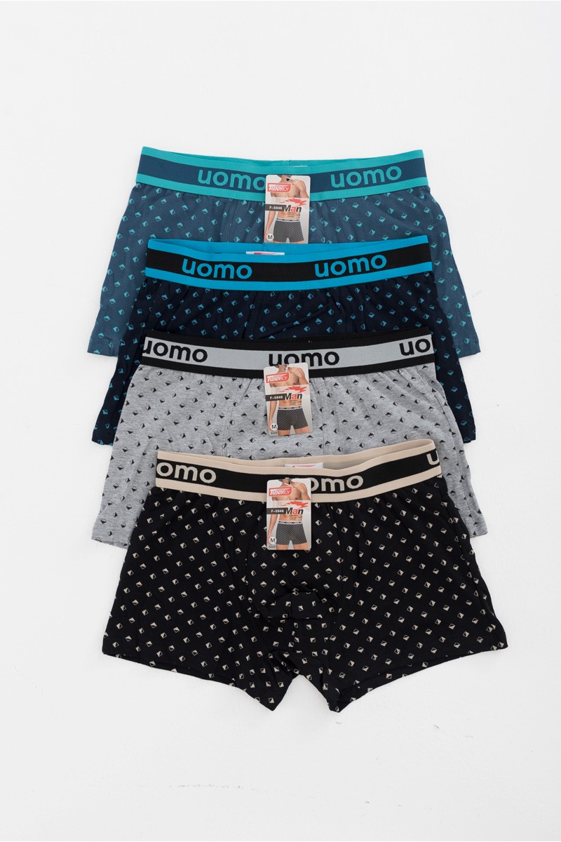 Aνδρικά εσώρουχα Boxer UOMO 4 PACK F-5946 Aνδρικά εσώρουχα Boxer UOMO 4 PACK F-5946