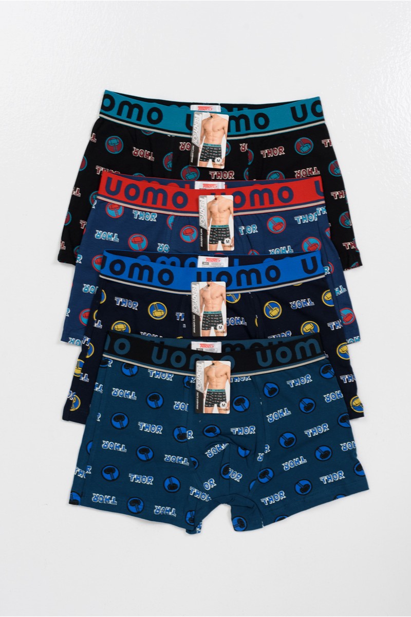 Aνδρικά Boxer UOMO 4 PACK FY1925 THOR Aνδρικά Boxer UOMO 4 PACK FY1925 THOR