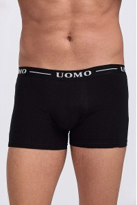 Ανδρικά Μπόξερ UOMO 3 Pack Μαύρο Ανθρακί και Μπλε