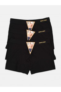 Ανδρικά Μπόξερ UOMO Μαύρο 3Pack Ανδρικά Μπόξερ UOMO Μαύρο 3Pack