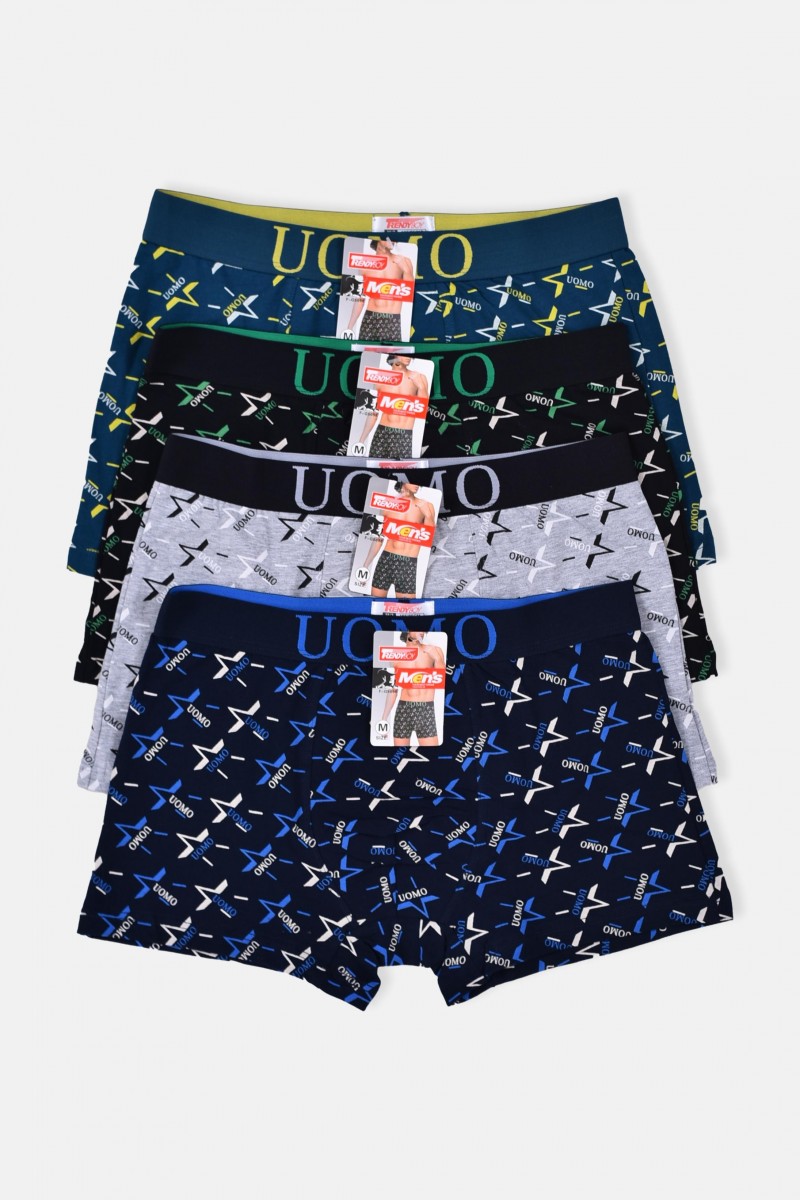  Aνδρικά Boxer UOMO Stars (4 Pack)