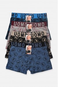 Ανδρικά UOMO Boxers 4 Pack 1745 Ανδρικά UOMO Boxers 4 Pack 1745