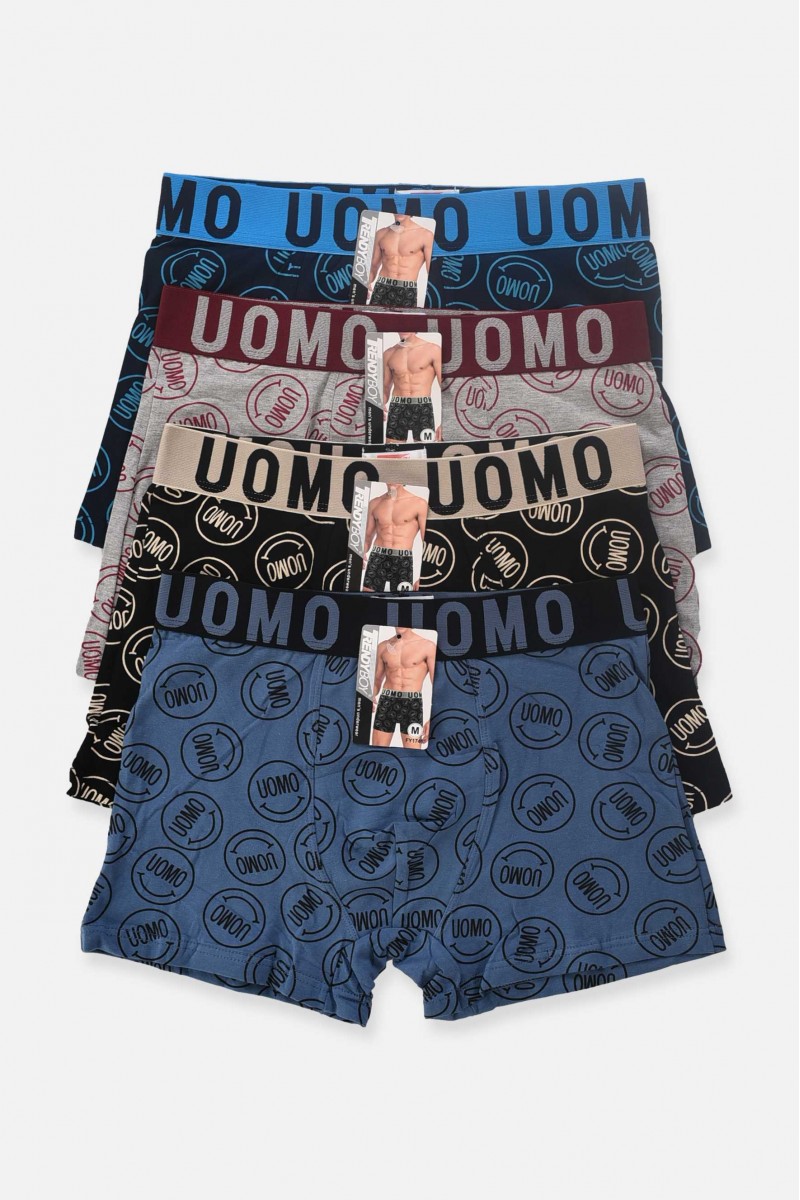 Ανδρικά UOMO Boxers 4 Pack 1745 Ανδρικά UOMO Boxers 4 Pack 1745