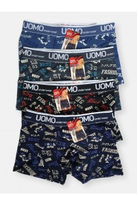 Ανδρικά Boxer Casual UOMO - Fashion Multicolor (4 pack)
