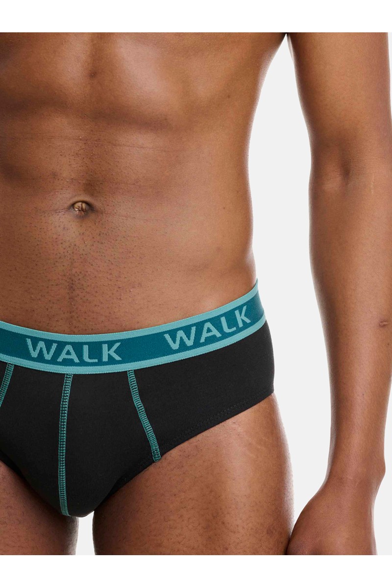 Ανδρικά εσώρουχα WALK Slip 2 PACK W1757 ΜΑΥΡΟ ΜΑΥΡΟ Ανδρικά εσώρουχα WALK Slip 2 PACK W1757 ΜΑΥΡΟ ΜΑΥΡΟ