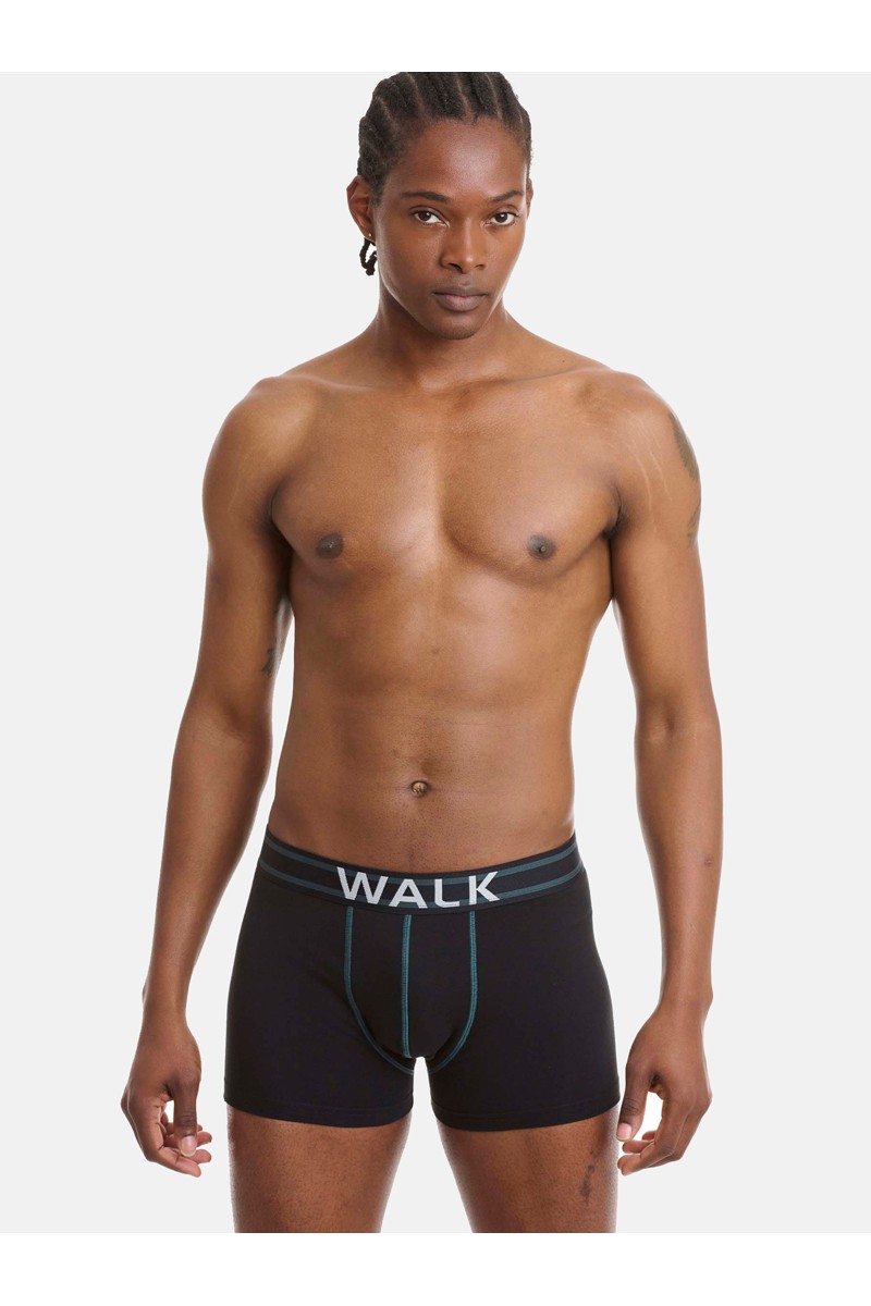 Ανδρικά εσώρουχα WALK Boxers 2 PACK W1762-3 ΜΑΥΡΟ ΒΕΡΑΜΑΝ Ανδρικά εσώρουχα WALK Boxers 2 PACK W1762-3 ΜΑΥΡΟ ΒΕΡΑΜΑΝ