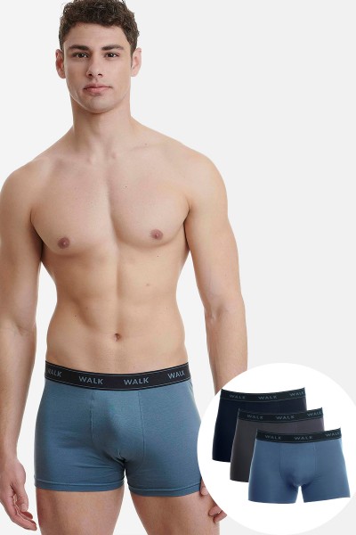Ανδρικά εσώρουχα WALK Boxers 3 PACK W1753-3 MULTICOLOR