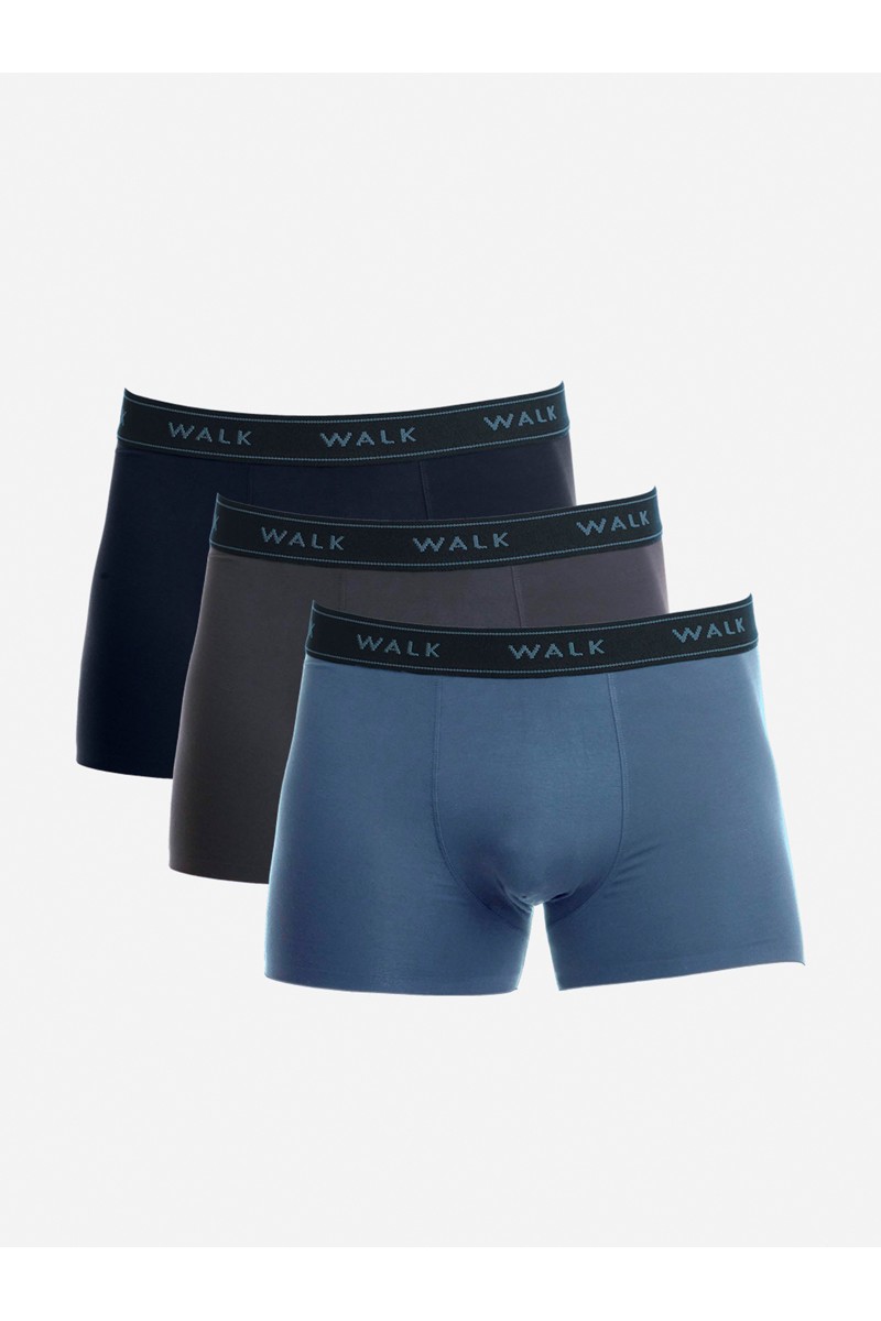 Ανδρικά εσώρουχα WALK Boxers 3 PACK W1753-3 MULTICOLOR