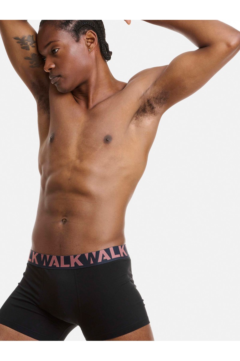 Ανδρικά εσώρουχα WALK Boxers 2 PACK W1755-1 ΜΑΥΡΟ Ανδρικά εσώρουχα WALK Boxers 2 PACK W1755-1 ΜΑΥΡΟ