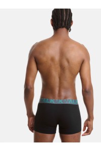 Ανδρικά εσώρουχα WALK Boxers 2 PACK W1755-1 ΜΑΥΡΟ