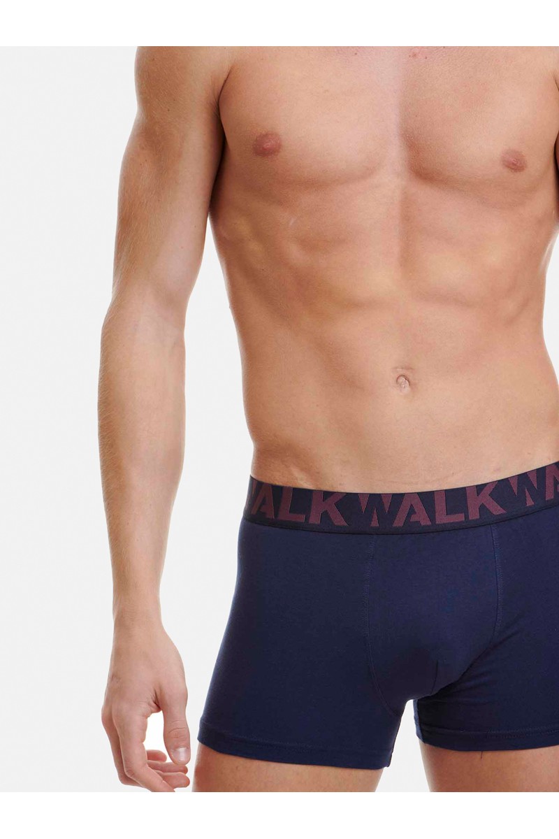 Ανδρικά εσώρουχα WALK Boxers 2 PACK W1755-1 ΜΠΛΕ ΜΠΟΡΝΤΟ Ανδρικά εσώρουχα WALK Boxers 2 PACK W1755-1 ΜΠΛΕ ΜΠΟΡΝΤΟ