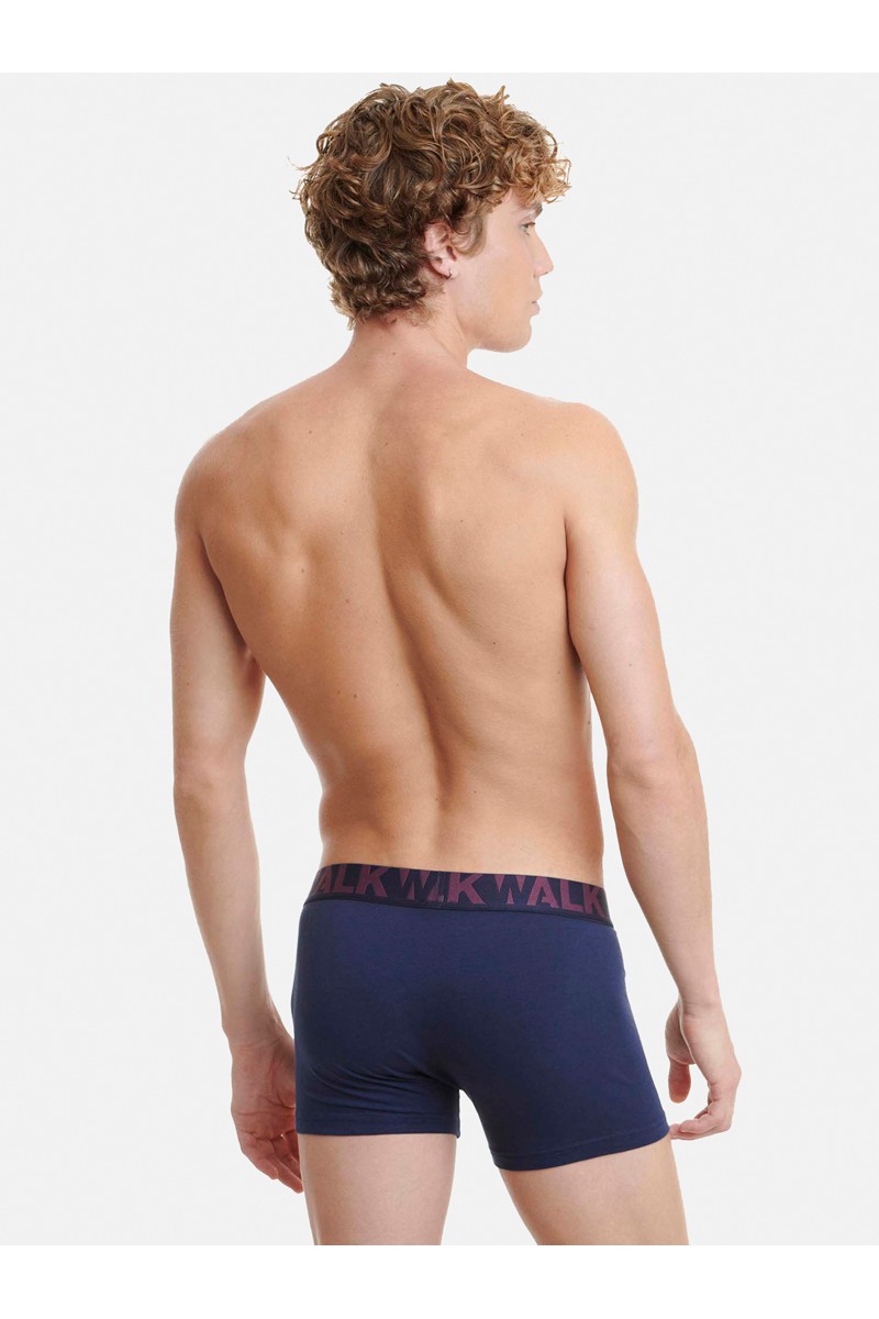 Ανδρικά εσώρουχα WALK Boxers 2 PACK W1755-1 ΜΠΛΕ ΜΠΟΡΝΤΟ Ανδρικά εσώρουχα WALK Boxers 2 PACK W1755-1 ΜΠΛΕ ΜΠΟΡΝΤΟ