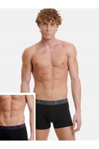 Ανδρικά εσώρουχα WALK Boxers 2 PACK W1755 Green Purple Ανδρικά εσώρουχα WALK Boxers 2 PACK W1755 Green Purple