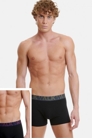 Ανδρικά εσώρουχα WALK Boxers 2 PACK W1755 Green Purple