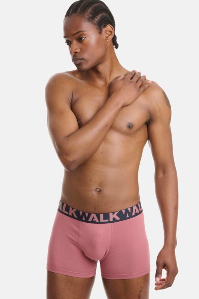 Ανδρικά εσώρουχα WALK Boxers 2 PACK W1755-1 ΜΠΛΕ ΣΑΠΙΟ ΜΗΛΟ