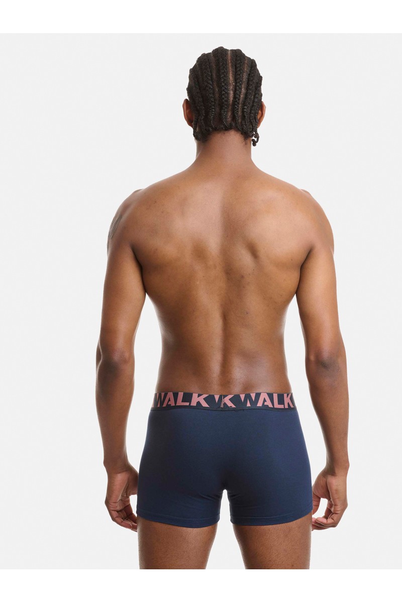 Ανδρικά εσώρουχα WALK Boxers 2 PACK W1755-1 ΜΠΛΕ ΣΑΠΙΟ ΜΗΛΟ