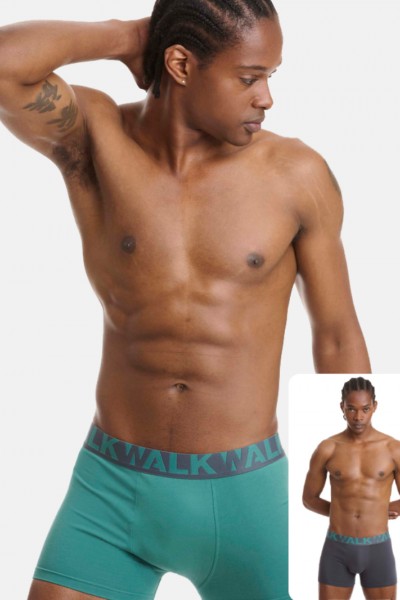 Ανδρικά εσώρουχα WALK Boxers 2 PACK W1755-1 MULTICOLOR 1