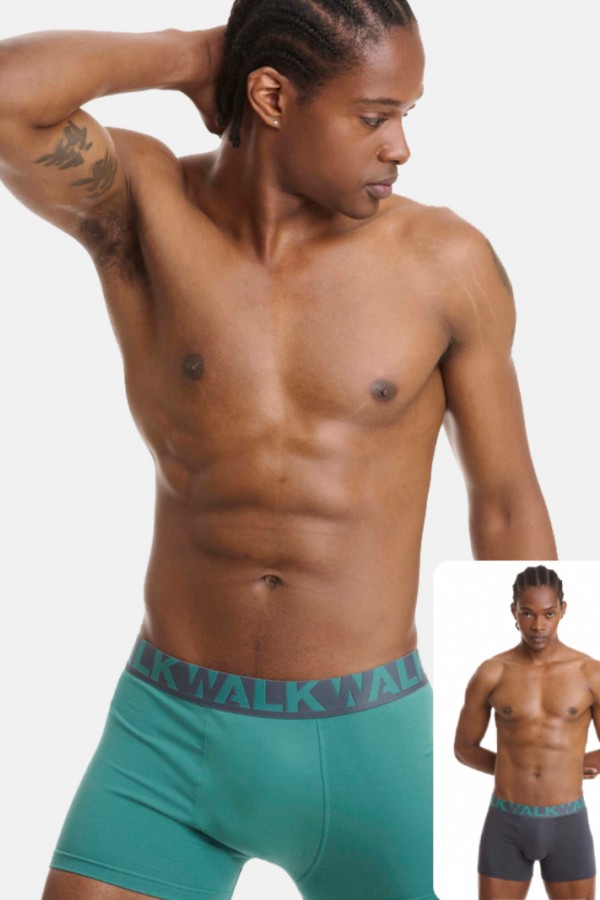Ανδρικά εσώρουχα WALK Boxers 2 PACK W1755-1 MULTICOLOR 1