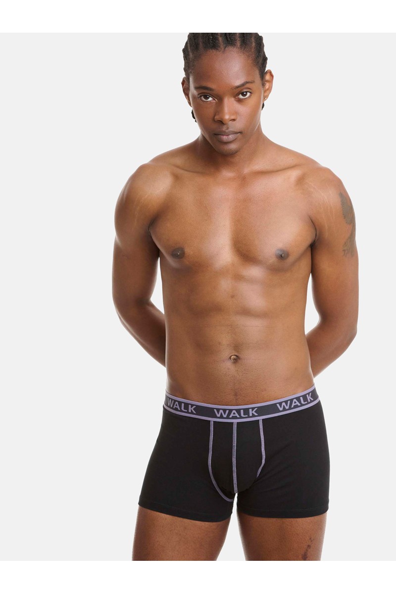Ανδρικά εσώρουχα WALK Boxers 2 PACK W1756 ΜΑΥΡΟ ΜΑΥΡΟ Ανδρικά εσώρουχα WALK Boxers 2 PACK W1756 ΜΑΥΡΟ ΜΑΥΡΟ