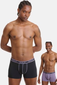 Ανδρικά εσώρουχα WALK Boxers 2 PACK W1756 ΑΝΘΡΑΚΙ ΜΩΒ Ανδρικά εσώρουχα WALK Boxers 2 PACK W1756 ΑΝΘΡΑΚΙ ΜΩΒ