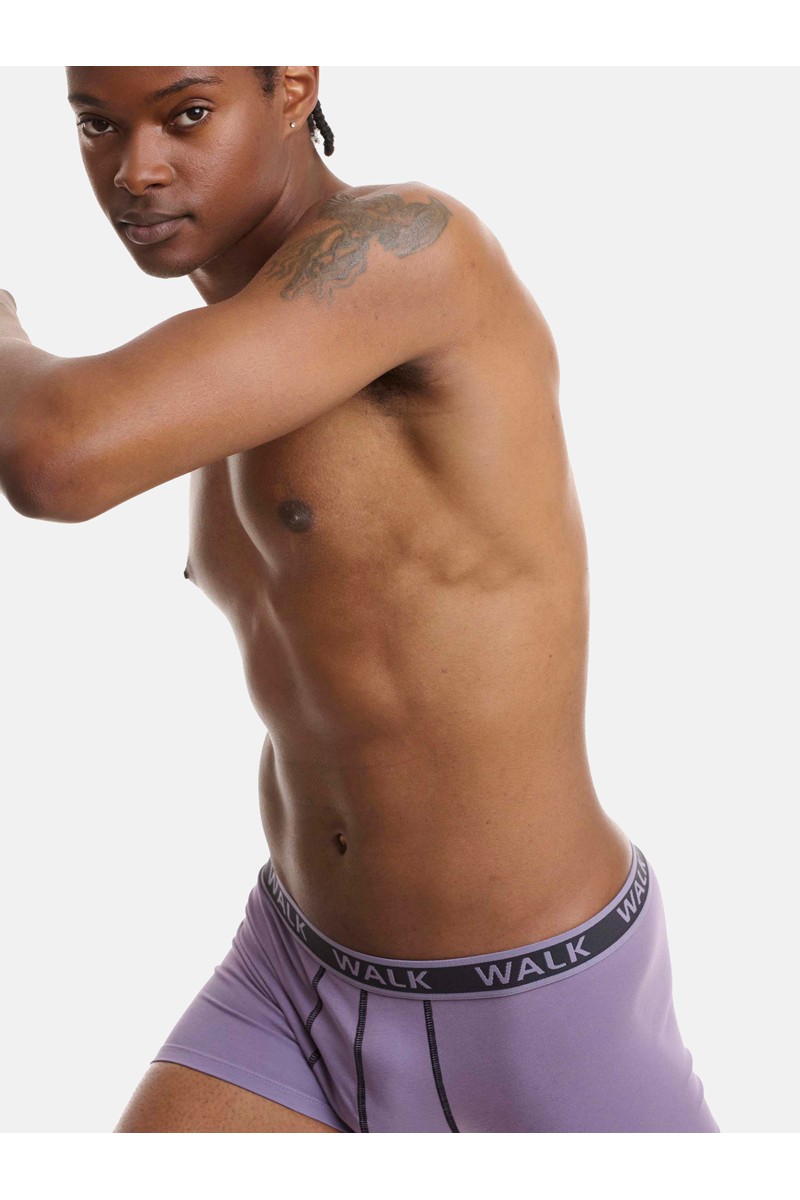 Ανδρικά εσώρουχα WALK Boxers 2 PACK W1756 ΑΝΘΡΑΚΙ ΜΩΒ Ανδρικά εσώρουχα WALK Boxers 2 PACK W1756 ΑΝΘΡΑΚΙ ΜΩΒ