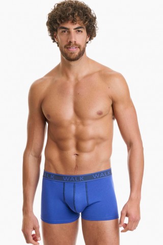 Ανδρικά εσώρουχα WALK Boxers 2 PACK W1756_0347 ΜΠΛΕ ΣΚ - ΡΟΥΑ 