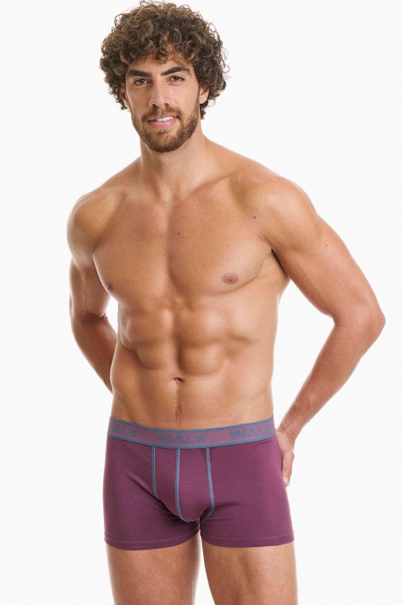 Ανδρικά εσώρουχα WALK Boxers 2 PACK W1756_0739 ΡΑΦ ΜΕΛΙΤΖΑΝΙ