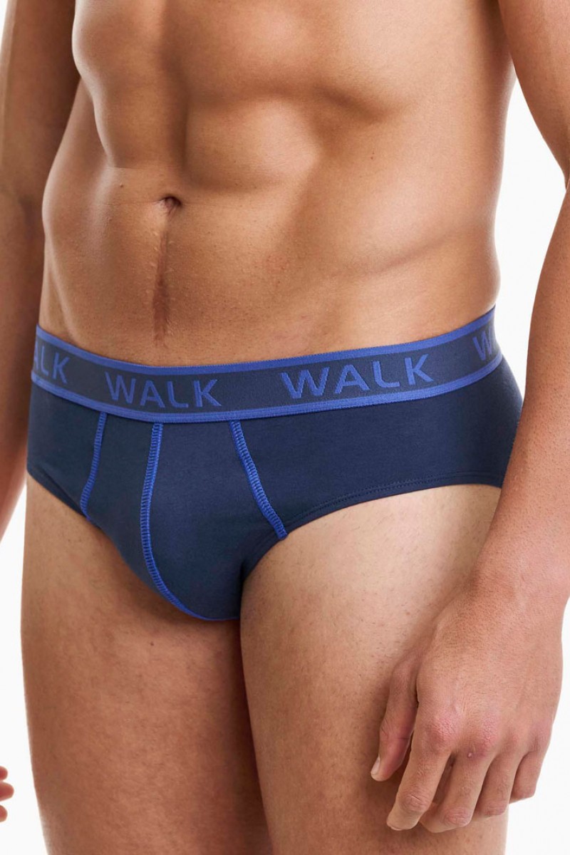 Ανδρικά σλιπ WALK 2 PACK W1757_0347 ΜΠΛΕ ΣΚ ΡΟΥΑ